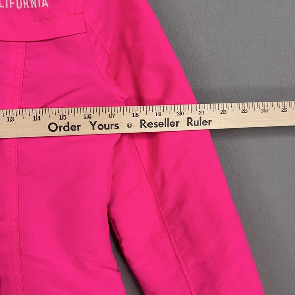 Hollister Jacket Womens Small Pink Bright Hot Neon Puffer Winter Coat Snow Ski - Picture 12 of 15